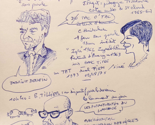 Journée d'études BD & TV - Dessin de Raoul Robé Journée d'études BD & TV