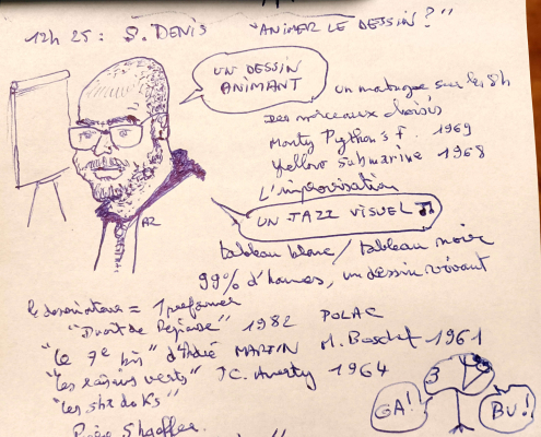 30 Journée d'études BD & TV - Dessin de Raoul Robé 4 Journée d'études BD & TV