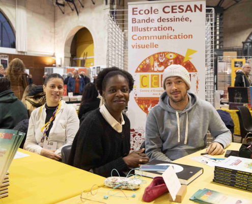 Stand de l'école Cesan au SoBD 2023 Stand de l'école Cesan au SoBD 2023