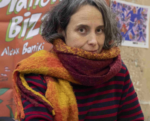 Hélène Richard au stand des éditions Flblb Hélène Richard au stand des éditions Flblb