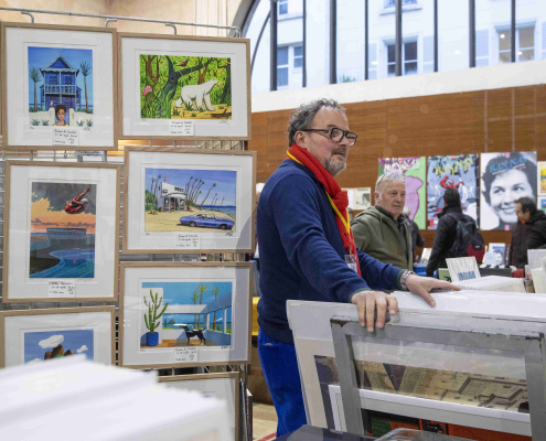 Stand de la Galerie Collin au SoBD Stand de la Galerie Collin au SoBD