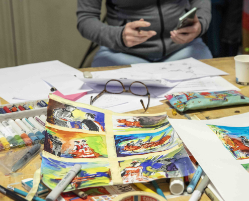 Les Carrés de la BD aux ateliers des Beaux-Arts de Paris Les Carrés de la BD aux ateliers des Beaux-Arts de Paris