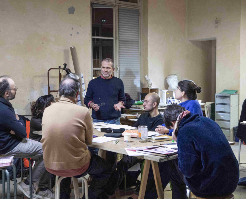 Les Carrés de la BD aux ateliers des Beaux-Arts de Paris en présence de Dominique Meyer Les Carrés de la BD