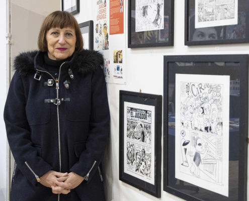 Portrait de l'autrice Laura Pérez Vernetti, membre de la délégation espagnole Portrait de l'autrice Laura Pérez Vernetti, membre de la délégation espagnole