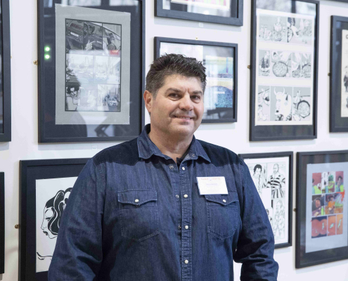 Portrait du chercheur Manuel Barrero, membre et co-directeur de l'association Tebeosfera Portrait du chercheur Manuel Barrero, membre et co-directeur de l'association Tebeosfera