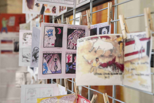 Présentation des fanzines des Carrés de la BD