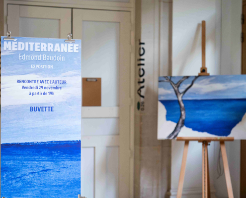Exposition La Méditérranée de Baudoin à l'Académie du Climat Exposition La Méditérranée de Baudoin