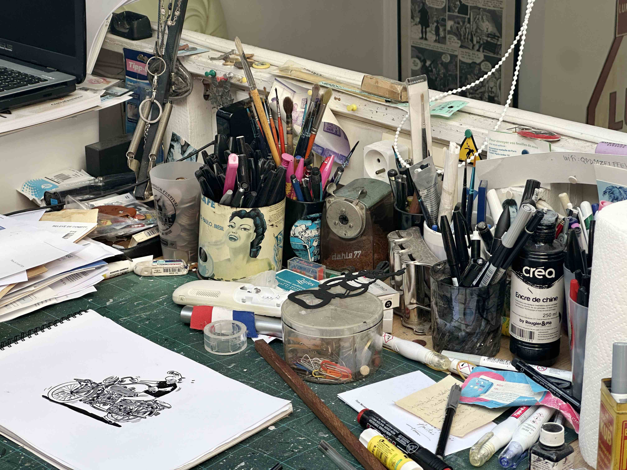 Vue de l'atelier Frank Margerin
