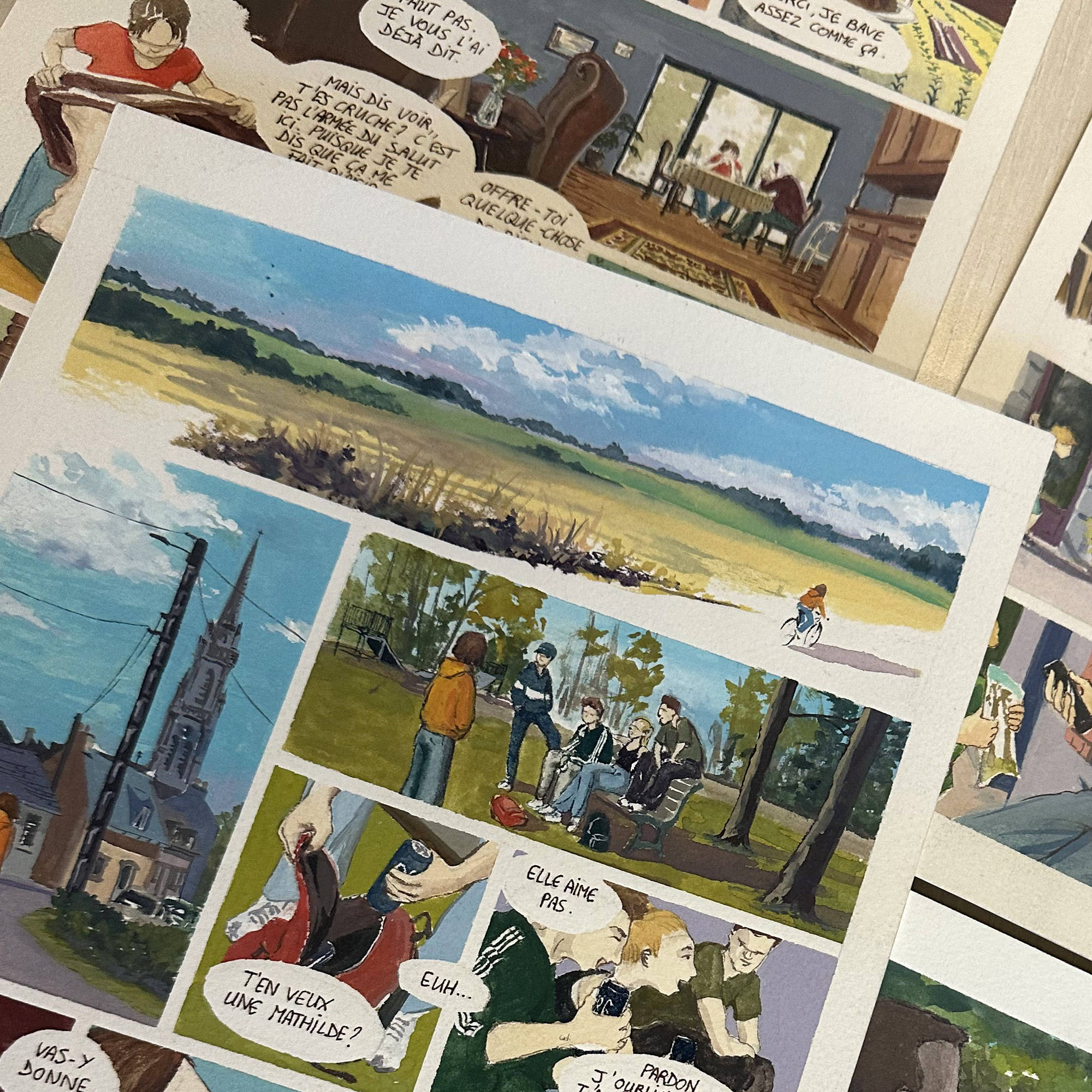 Vue des planches de Une fois encore de Karel Laügt