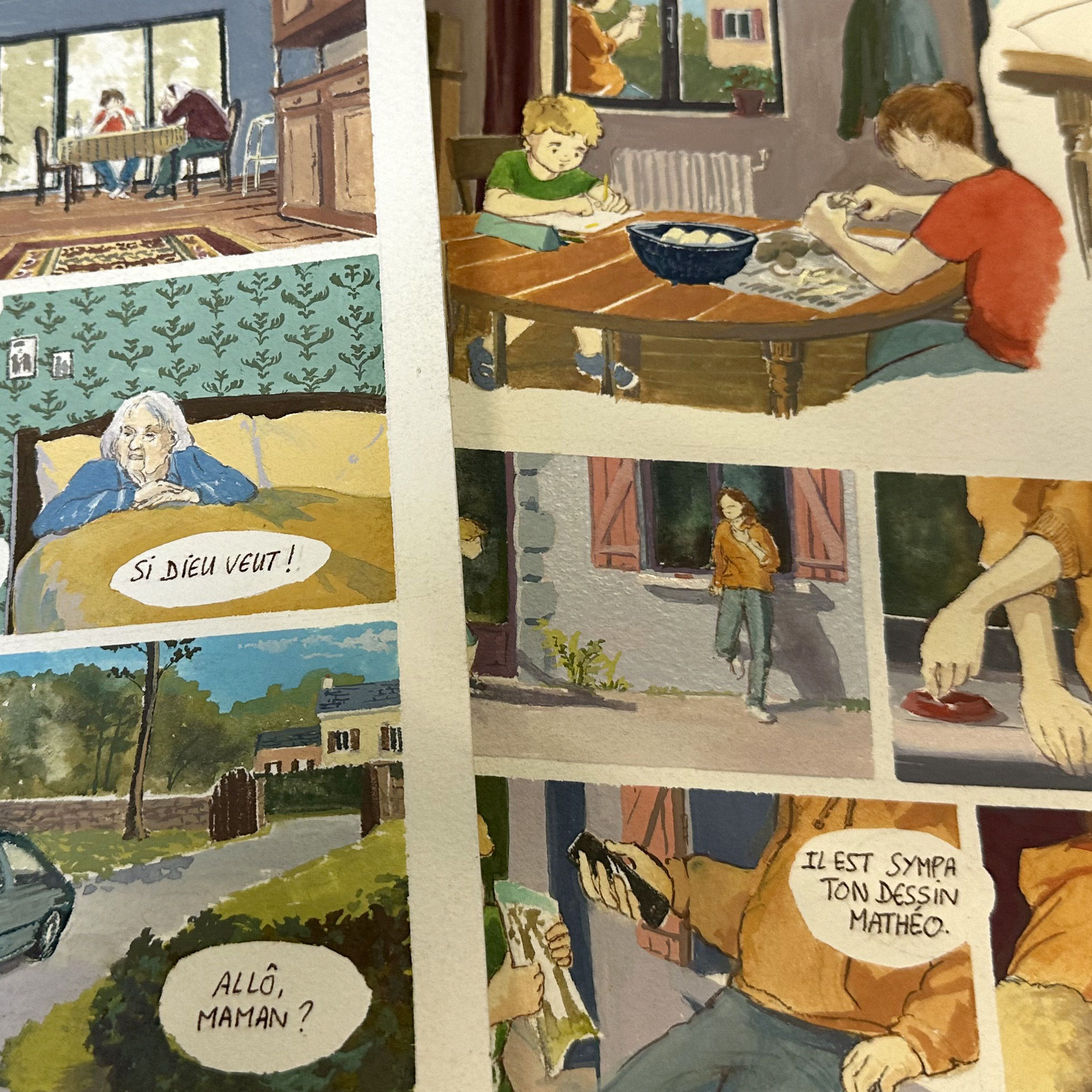 Vue des planches de Une fois encore de Karel Laügt