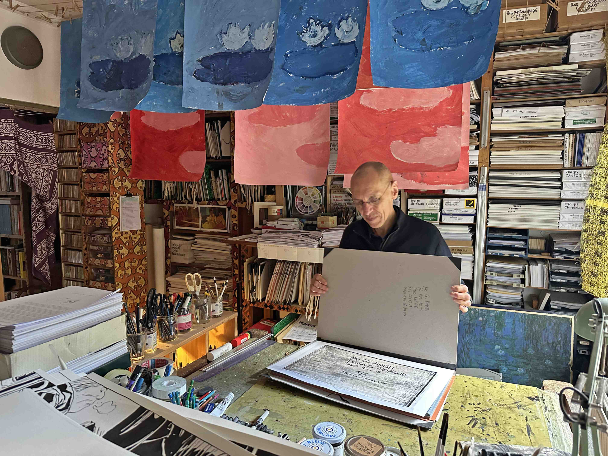 Dans l'atelier de Joe G. Pinelli